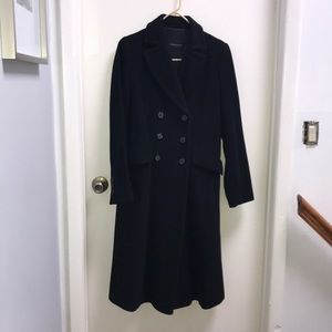 Long Black coat sz 8